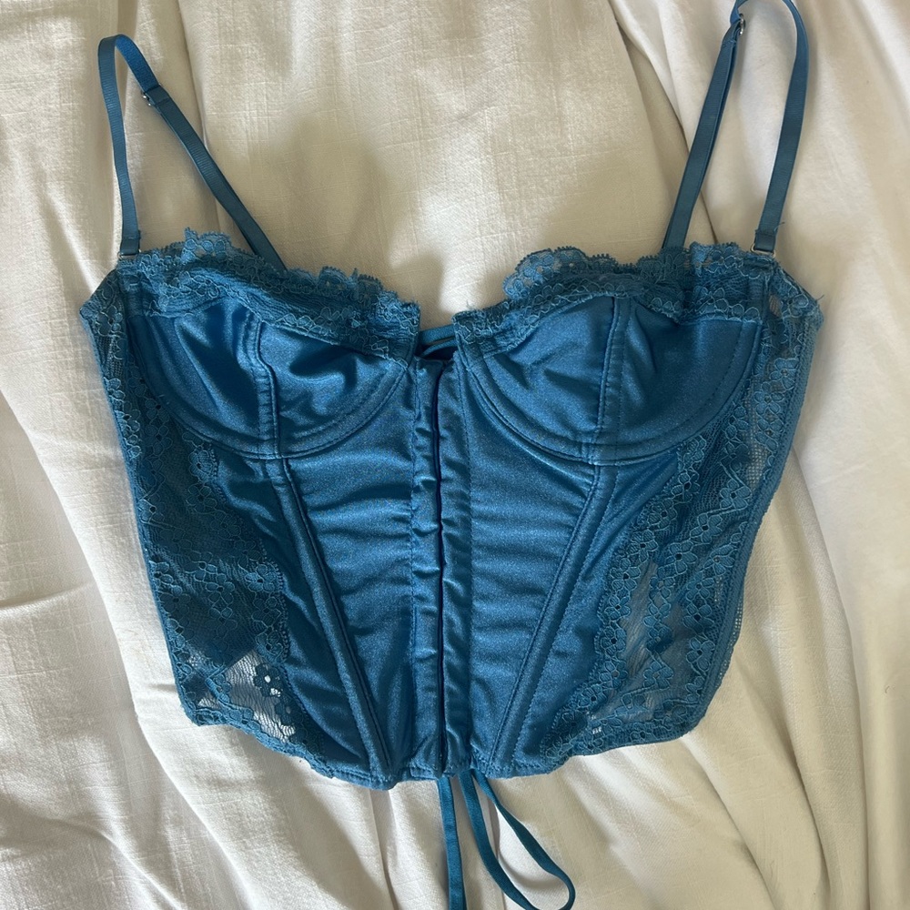 Urban Outfitters / Out From Under Blue Corset Top
